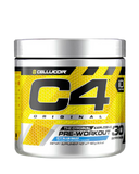 C4 ORIGINAL THE ORIGINAL EXPLOSIVE PRE-WORKOUT. 30 SERVS.  ICY BLUE RAZZ.