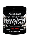 PSYCHOTIC AMPiberry INFUSED PRE-WORKOUT POWERHOUSE. 35 SERVS. FRUIT PUNCH.